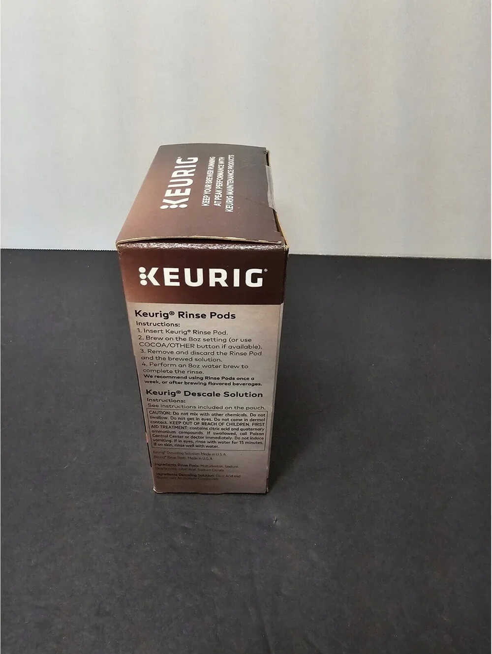 NEW - KEURIG Descale & Cleanse Starter Kit 1-Descaling Solution 2-Rinse Pods